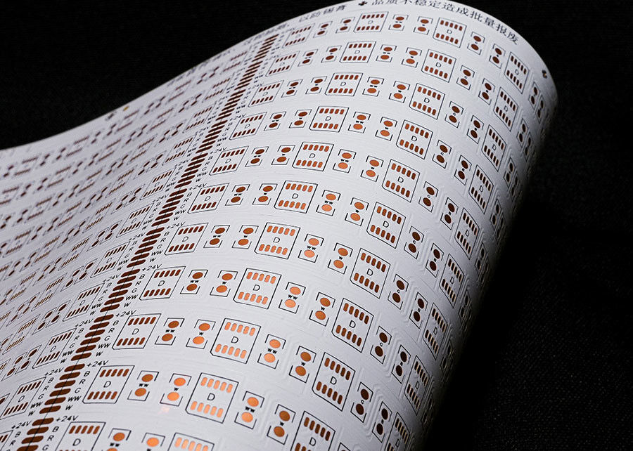 Flexible PCB Board per LED 5050 RGBWW 30LED 24V White Film FPC Board