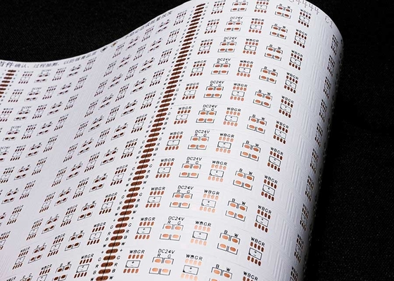5050 24V LED Strip Electronic Printed Circuit Board con 30 luci film bianco