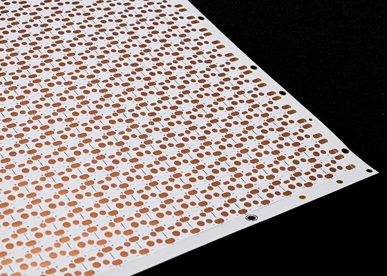 Tavola di circuito flessibile a strisce a LED personalizzata con tavola FPCB a doppio lato a pellicola bianca