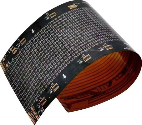 Assemblaggio di circuiti stampati personalizzati Schermo flessibile a LED a doppio strato FPC con livello di protezione antincendio V0 e opzioni personalizzabili