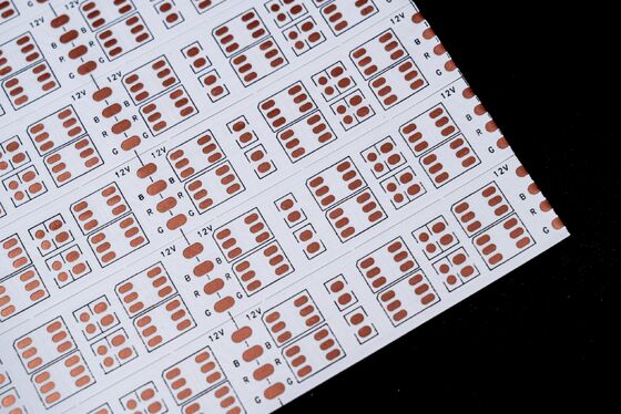LED 5050RGB per circuito a strisce a LED Doppio strato di strisce a LED FPC Board& 240mmx500mm FPCB& 5050 Foglio di rame RGB doppia riga