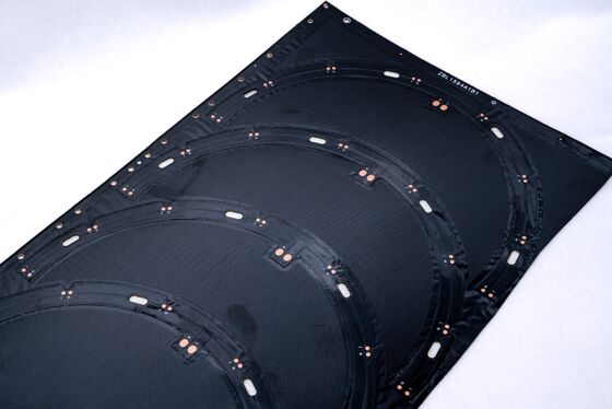 Elevata flessibilità 0,1 mm min. Larghezza linea FPC resistente a 300°C Circuito stampato flessibile FPC a doppio strato